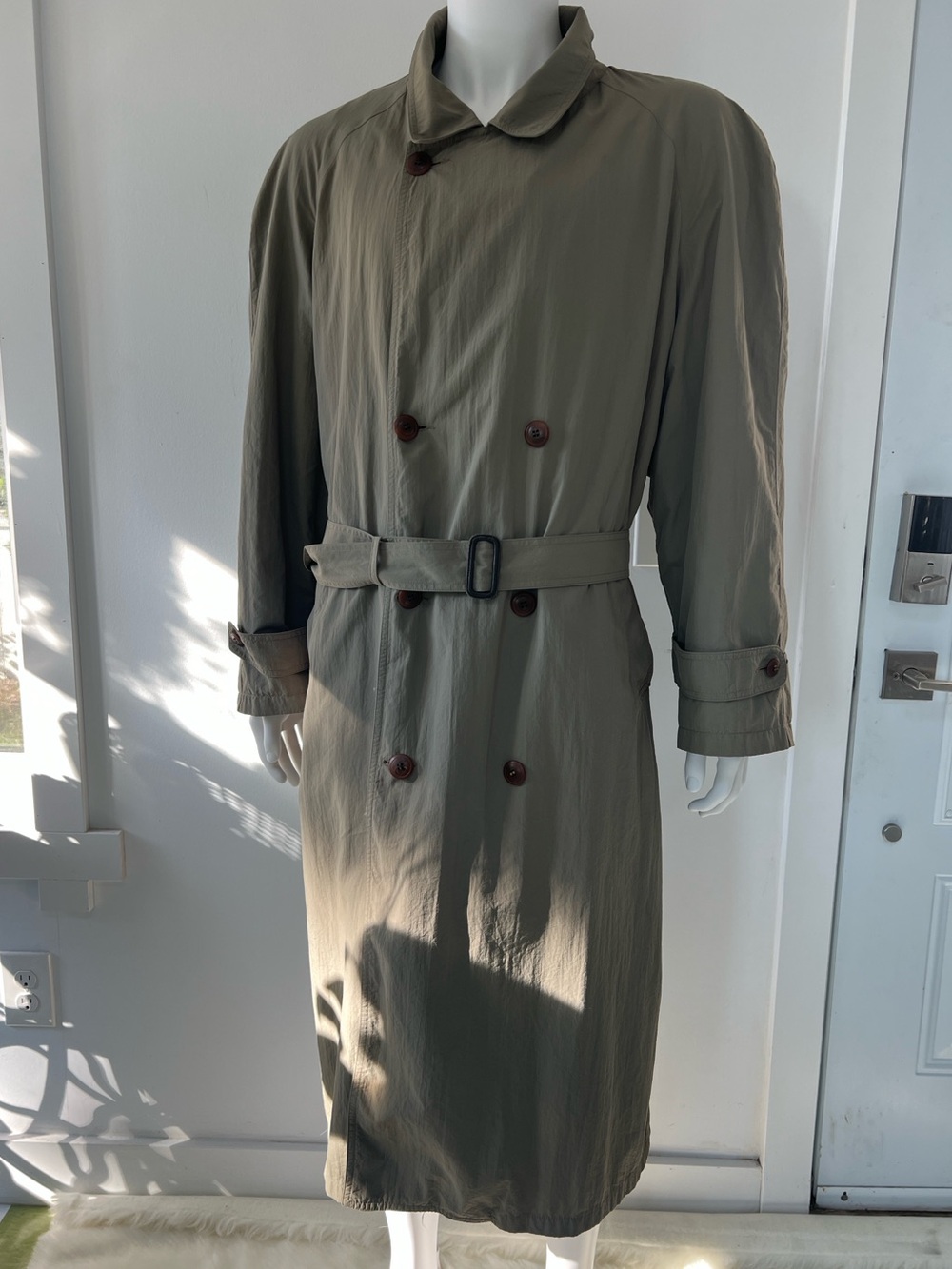Men’s Barn Coat  Wool lining Trench Coat Newport Harbor Vintage Made in USA